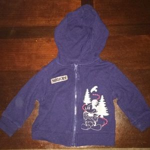 Mickey zip up sweatshirt hoodie